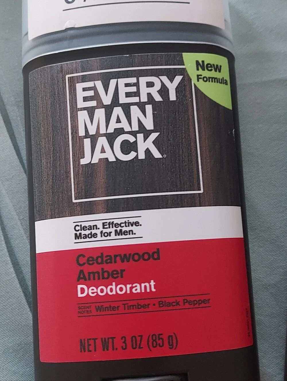 Every Man Jack Cedarwood Amber Deodorant 3oz Aluminum Free 2 Pack
